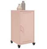 VidaXL Dressoir 36x39x72 cm koudgewalst staal roze