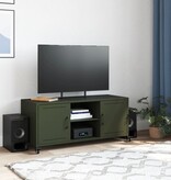 VidaXL Tv-meubel 100,5x39x43,5 cm koudgewalst staal olijfgroen