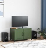 VidaXL Tv-meubel 68x39x43,5 cm koudgewalst staal olijfgroen