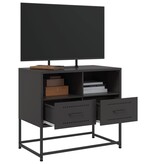 VidaXL Tv-meubel 68x39x60,5 cm staal zwart