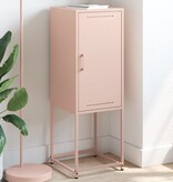 VidaXL Hoge kast 36x39x107 cm staal roze