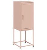 VidaXL Hoge kast 36x39x107 cm staal roze