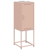 VidaXL Hoge kast 36x39x107 cm staal roze