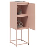 VidaXL Hoge kast 36x39x107 cm staal roze