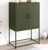 VidaXL Tv-meubel 68x39x60,5 cm staal olijfgroen