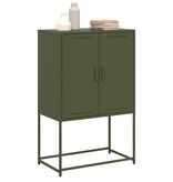 VidaXL Tv-meubel 68x39x60,5 cm staal olijfgroen