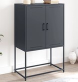 VidaXL Tv-meubel 68x39x60,5 cm staal zwart