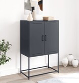VidaXL Tv-meubel 68x39x60,5 cm staal zwart