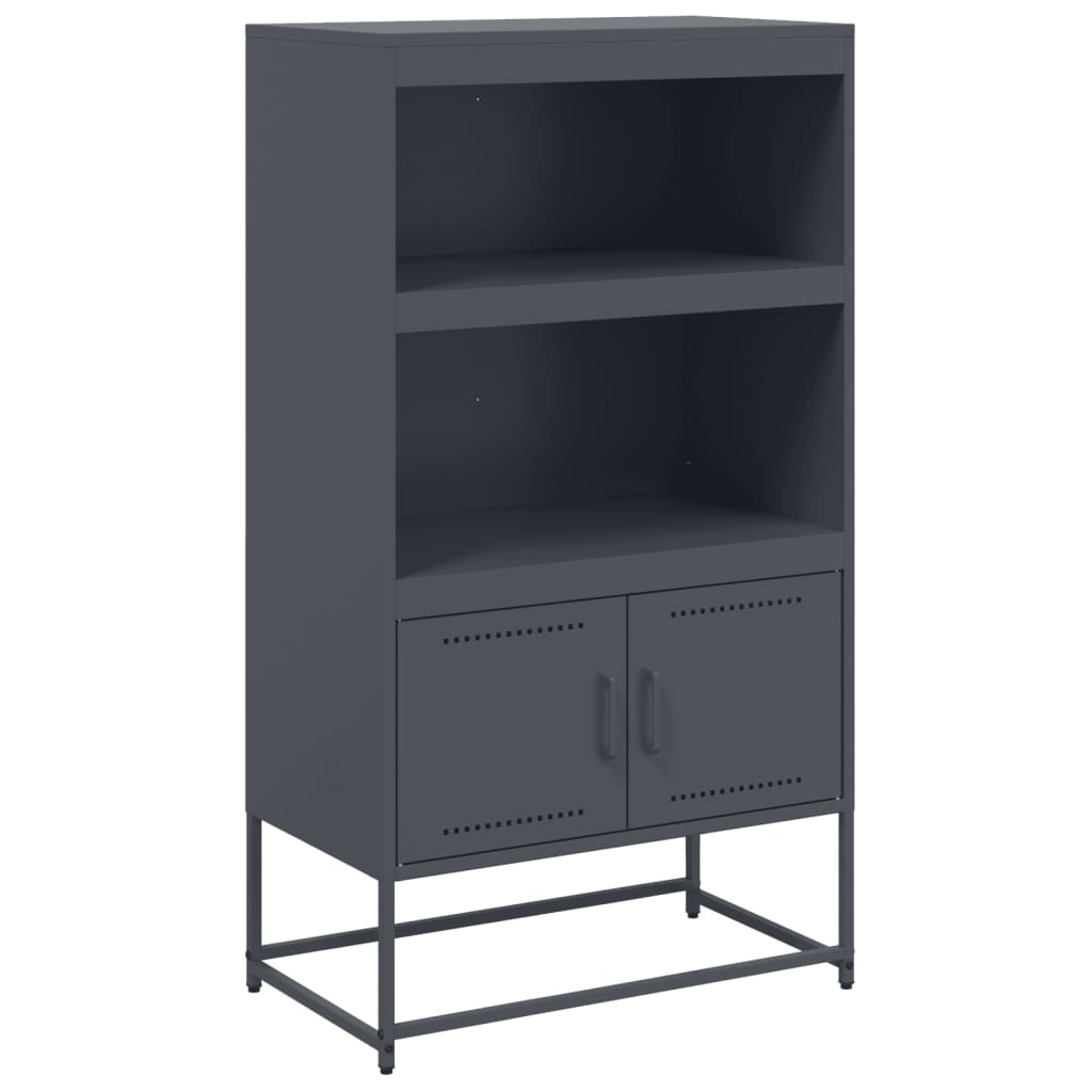 VidaXL Hoge kast 68,5x38,5x107 cm staal olijfgroen