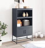 VidaXL Hoge kast 68,5x38,5x107 cm staal olijfgroen