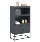 VidaXL Hoge kast 68,5x38,5x107 cm staal olijfgroen