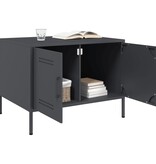 VidaXL Salontafel 68x50x50,5 cm koudgewalst staal antracietkleurig