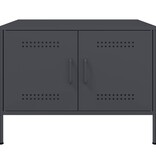 VidaXL Salontafel 68x50x50,5 cm koudgewalst staal antracietkleurig