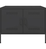 VidaXL Salontafel 68x50x50,5 cm koudgewalst staal zwart