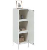 VidaXL Hoge kast 36x39x113 cm staal wit