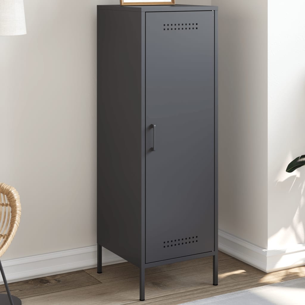 VidaXL Hoge kast 36x39x113 cm staal antracietkleurig