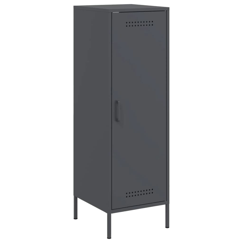 VidaXL Hoge kast 36x39x113 cm staal antracietkleurig