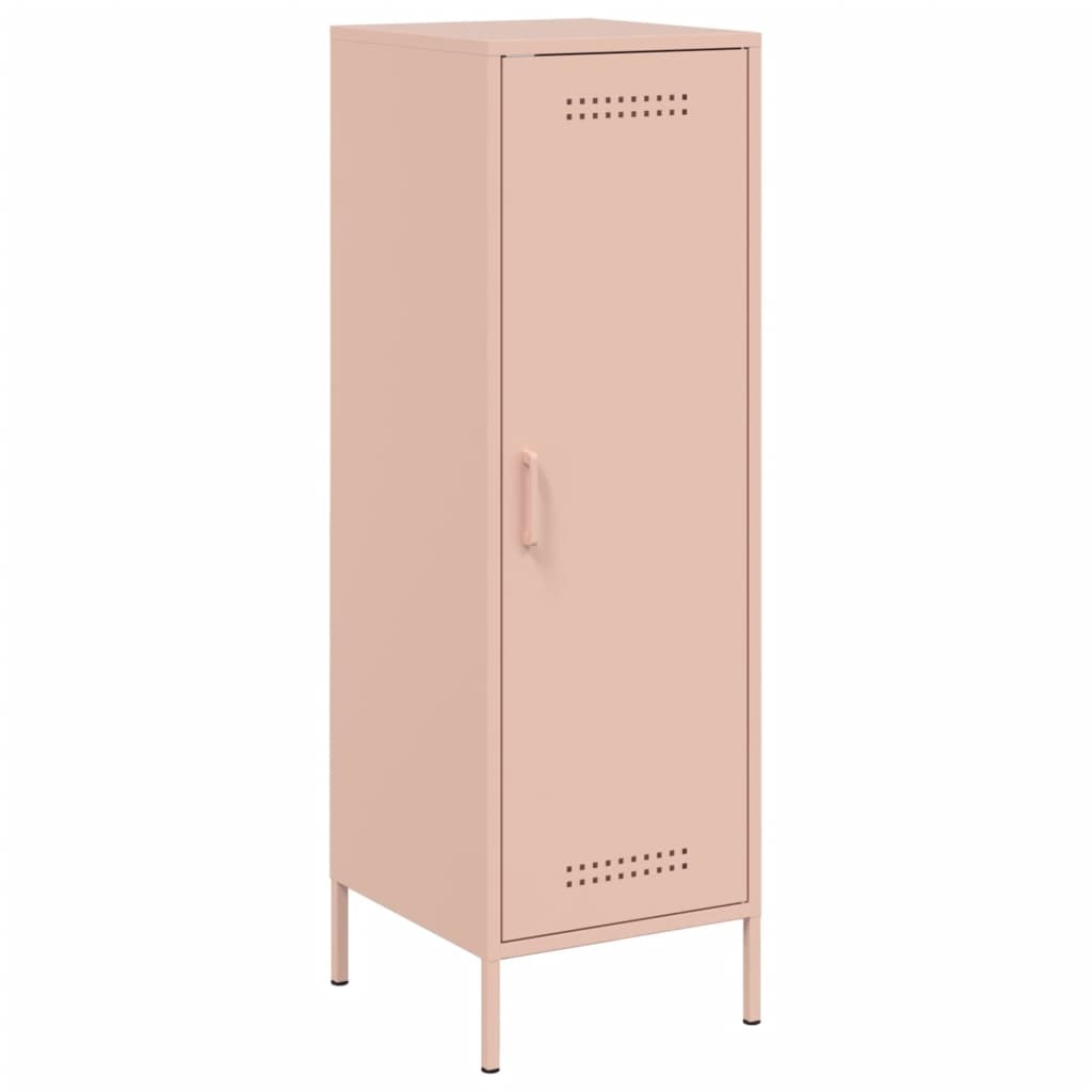 VidaXL Hoge kast 36x39x113 cm staal roze