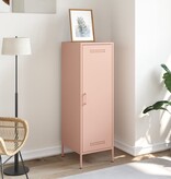 VidaXL Hoge kast 36x39x113 cm staal roze