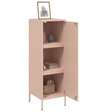 VidaXL Hoge kast 36x39x113 cm staal roze