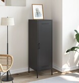 VidaXL Hoge kast 36x39x113 cm staal zwart