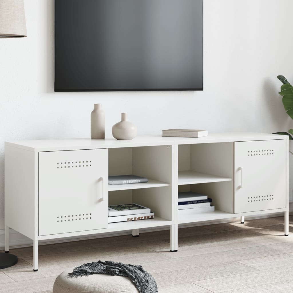 VidaXL Tv-meubelen 2 st 68x39x50,5 cm staal wit