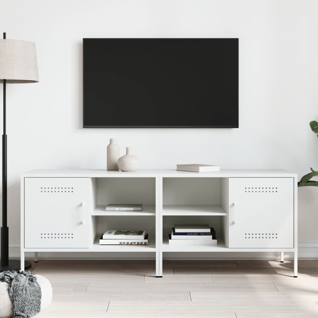 VidaXL Tv-meubelen 2 st 68x39x50,5 cm staal wit