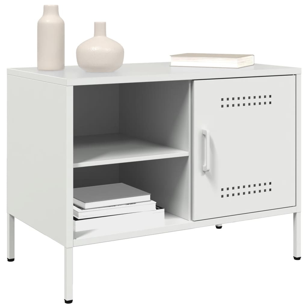 VidaXL Tv-meubelen 2 st 68x39x50,5 cm staal wit