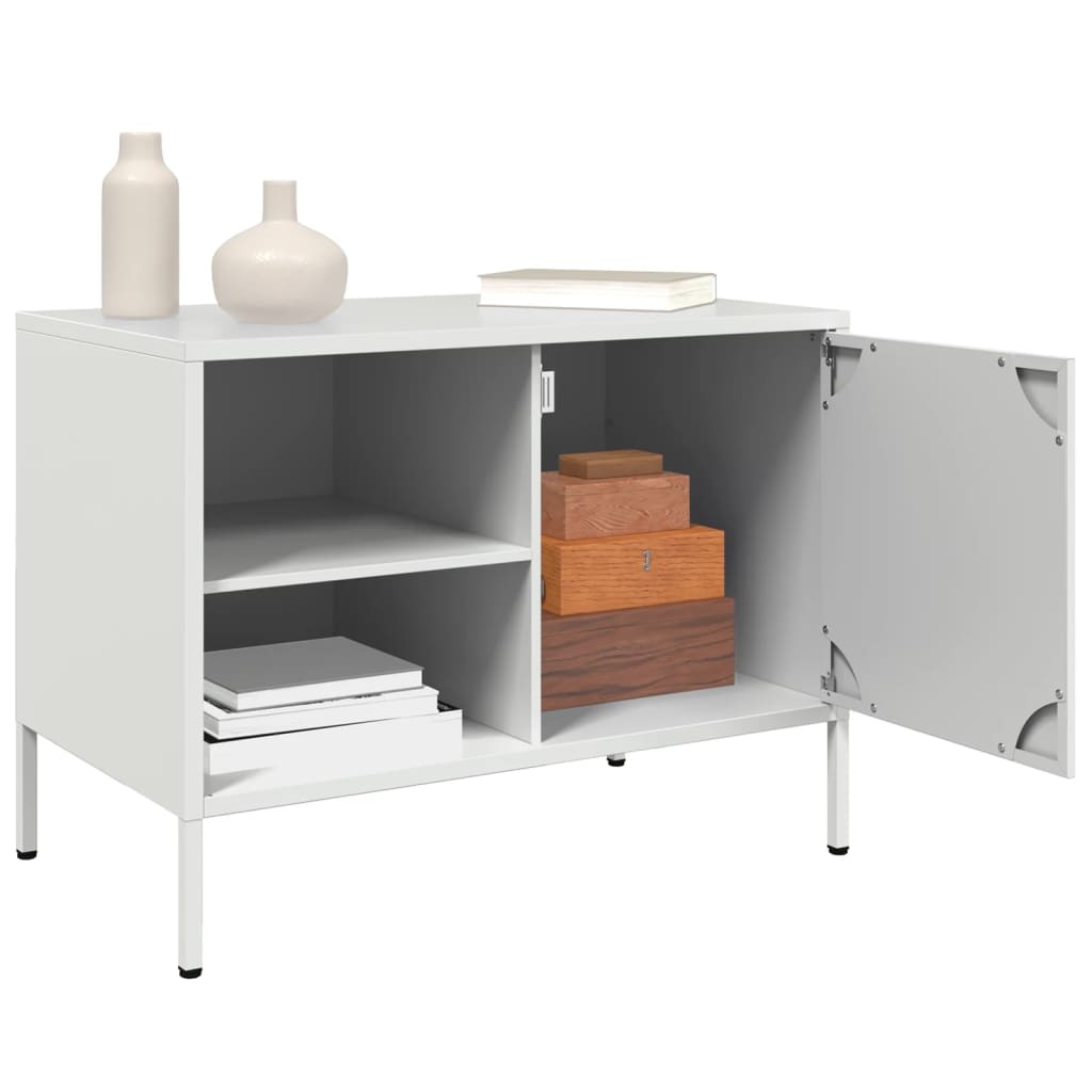 VidaXL Tv-meubelen 2 st 68x39x50,5 cm staal wit