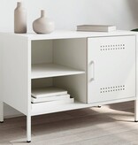 VidaXL Tv-meubel 68x39x50,5 cm staal wit