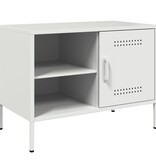 VidaXL Tv-meubel 68x39x50,5 cm staal wit