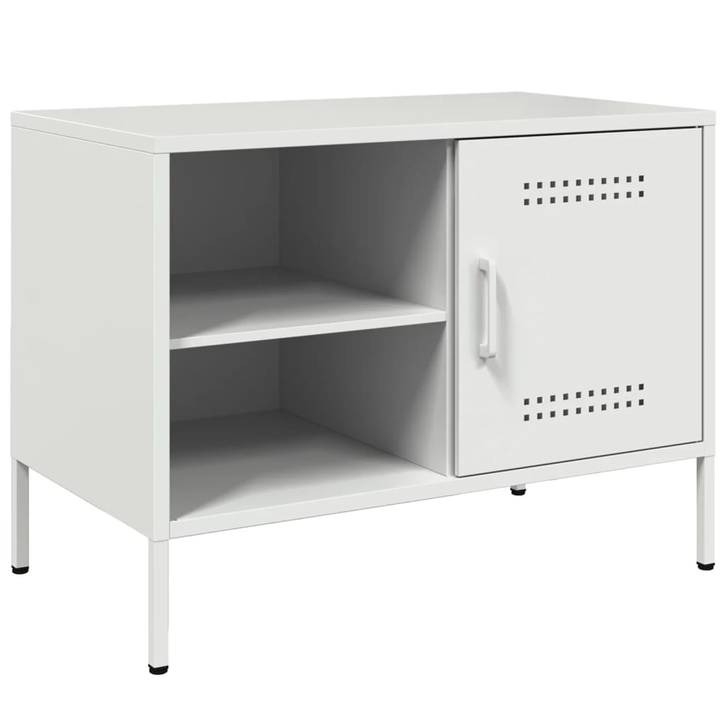 VidaXL Tv-meubel 68x39x50,5 cm staal wit