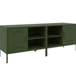 VidaXL Tv-meubelen 2 st 68x39x50,5 cm staal olijfgroen