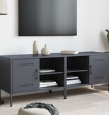 VidaXL Tv-meubelen 2 st 68x39x50,5 cm staal antracietkleurig