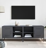 VidaXL Tv-meubelen 2 st 68x39x50,5 cm staal antracietkleurig