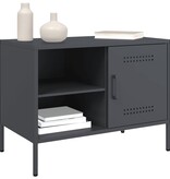 VidaXL Tv-meubelen 2 st 68x39x50,5 cm staal antracietkleurig