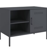 VidaXL Tv-meubel 68x39x50,5 cm staal antracietkleurig