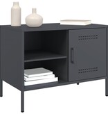 VidaXL Tv-meubel 68x39x50,5 cm staal antracietkleurig