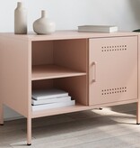 VidaXL Tv-meubel 68x39x50,5 cm staal roze