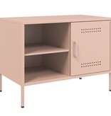 VidaXL Tv-meubel 68x39x50,5 cm staal roze