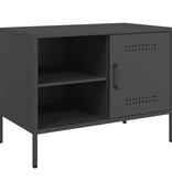 VidaXL Tv-meubel 68x39x50,5 cm staal zwart