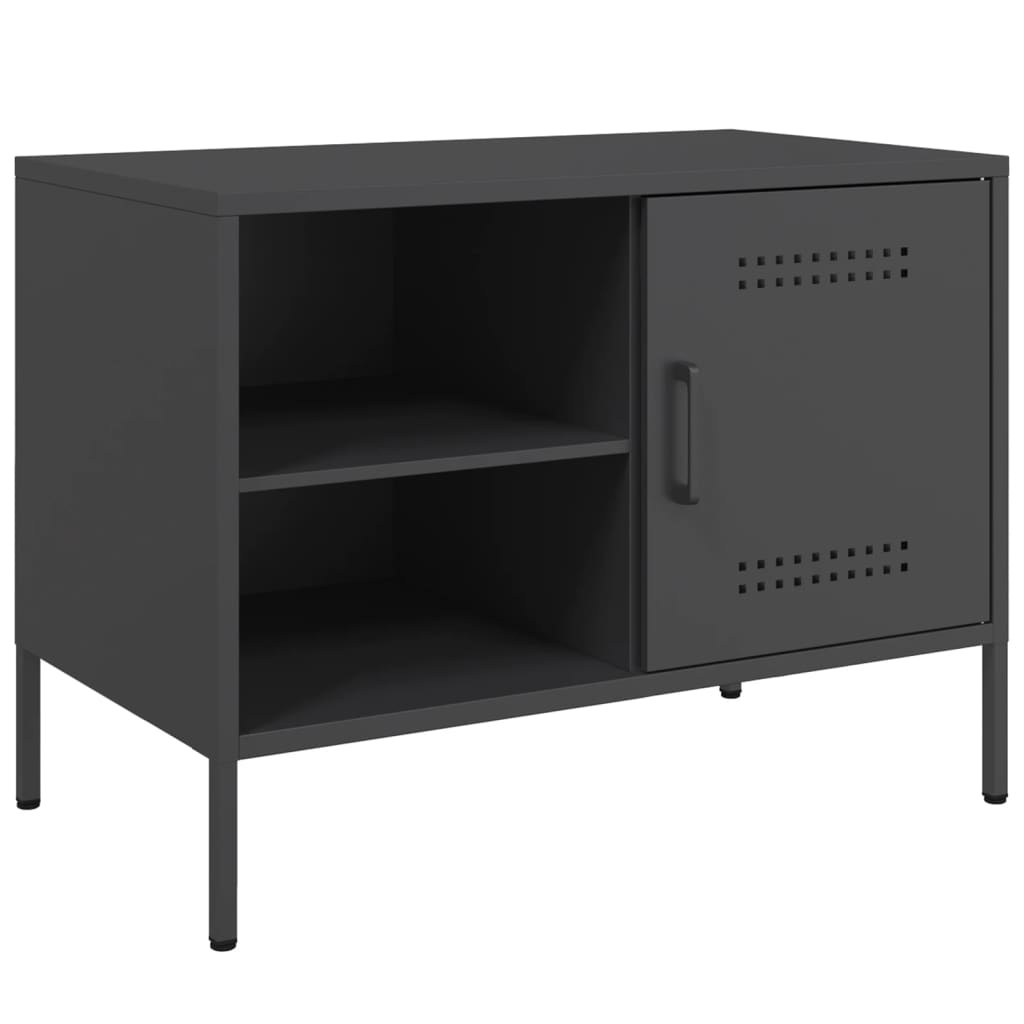 VidaXL Tv-meubel 68x39x50,5 cm staal zwart