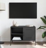 VidaXL Tv-meubel 68x39x50,5 cm staal zwart