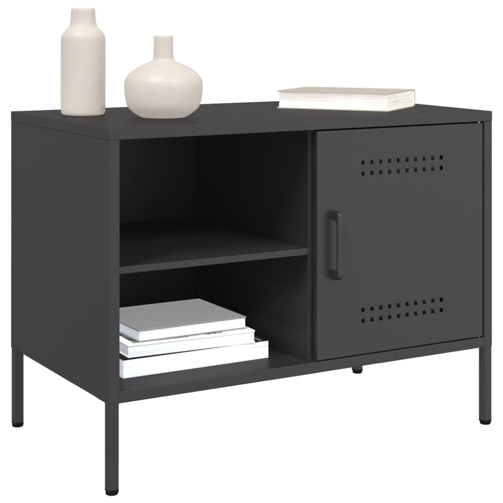 VidaXL Tv-meubel 68x39x50,5 cm staal zwart