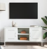VidaXL Tv-meubel 100,5x39x50,5 cm staal wit