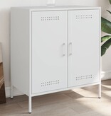 VidaXL Dressoir 68x39x79 cm staal wit