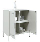 VidaXL Dressoir 68x39x79 cm staal wit