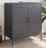 VidaXL Dressoir 68x39x79 cm staal antracietkleurig