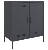 VidaXL Dressoir 68x39x79 cm staal antracietkleurig