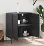 VidaXL Dressoir 68x39x79 cm staal antracietkleurig